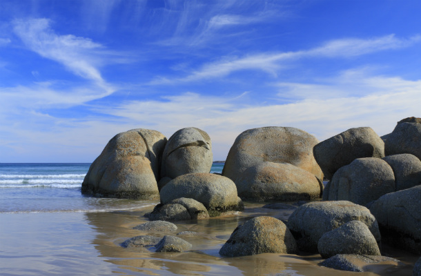 Rock formations at Wilsons Promontory, Victoria, Australia.